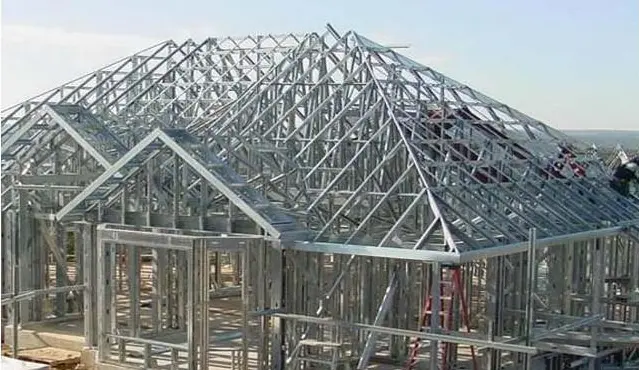 开远水泥厂网架安装